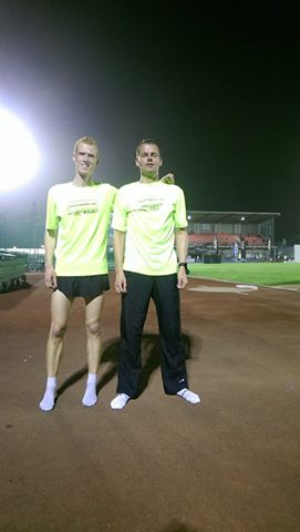 Lucas en Christiaan naar topwedstrijd in Oordegem, Belgie