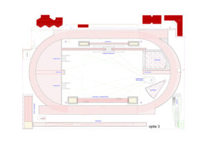 Ontwerp renovatie Atletiekbaan Haarlem optie 3