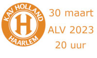 Algemene ledenvergadering KAV Holland op 30 maart 2023 om 20.00 uur