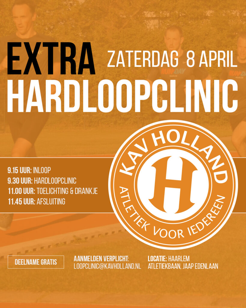 Extra loopclinic 8 april